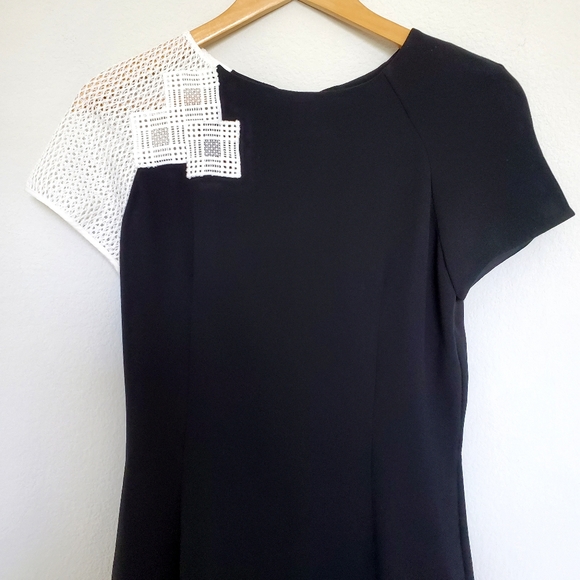 Jonathan Simkhai Mesh Trimmed Crepe Dress Size 4 - Picture 7 of 16